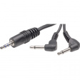 AC21-1,5M/BK-R Y-Audio cable jack 3.5 mm 1.5 m Black