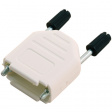 DPPK09-W-K Корпус: для разъемов D-Sub; D-Sub HD 15pin, D-sub 9pin; прямой