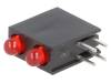 L-7104FO/2ID, LED; в корпусе; Кол-во диод:2; 3мм; THT; красный; 8-20мкд; 40°, Kingbright