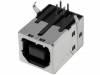 TUEB4F2D0B, Гнездо; USB B; THT; угловой 90°; Верс: USB 2.0; позолота, Amphenol