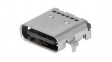 217184-0001 USB Connector, USB-C 3.2 Receptacle, Right Angle, 24 Poles