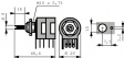 72465 Wire potentiometer 1 kOhm 2 x 1 kOhm linear +- 5 %