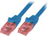 CQ2016U Patch cord; U/UTP; 6; многопров; Cu; LSZH; синий; 0,25м; 26AWG