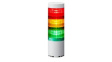 LR6-3USBW-RYG Stacking Beacon, Pole Mount/Wall Mount, Green/Orange/Red, LR6, Multiple Tones, 5VDC, White