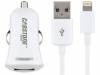 CAR-384 Автомобильное зарядное устройство; 5В/1x2,1А; белый; 1,2м