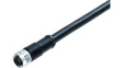 77 0690 0000 50704-0500 M12 Cable Mount Socket, 3+PE, 5m PUR Cable, S-Coded