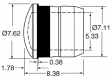CMS 322RTP LED lenses red 5 mm