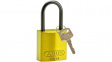 834865 Aluminuim Padlock-Compact;Yellow;Aluminium