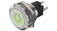 82-6151.1AA4.B006 Illuminated Pushbutton 1CO, IP65/IP67, LED, Red/Green, Momentary Function
