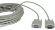 RND 765-00027 D-Sub Cable 9-Pin Male-Female 15 m Grey