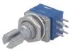 PTD902-1015K-A104 Потенциометр: осевой; 25мВт; 100кОм; ±10%; Ось: 6мм; 300°; L: 10мм