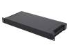 G17081UBK, Корпус: стандарта 19"; 1U; черный; Мат-л корп: ABS; Y:203мм; Z:43мм, GAINTA