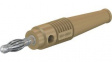 64.9199-27 In-Line Test Plug 4mm Brown 32A 30V Nickel-Plated