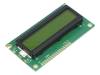 NPC1602LRU-FWB-H, Дисплей: LCD; алфавитно-цифровой; STN Positive; 16x2; LED; PIN:16, POWERTIP