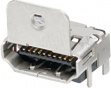 1-1747981-1 Соединитель HDMI SMD с фланцем