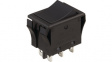 JWL22RAA ROCKER; DPDT; Пол: 2; ON-ON; 16A/250ВAC; 5A/72ВDC; черный; нет; 10Н