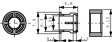DH5VC LED holder black 5 mm