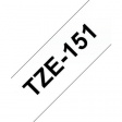TZE-151 Этикеточная лента 24 mm черный на прозрачном