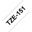 TZE-151 Label Tape 24 mm Black on Transparent 8 m