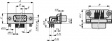 HD-D 62 SYC2 M47H UN D-Sub high-density socket 62P