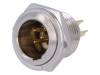 MXLR-5W-C Гнездо; XLR mini; "папа"; PIN:5; пайка; O11мм