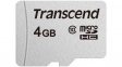 TS4GUSD300S Memory Card, microSDHC, 4GB, 20MB/s, 10MB/s