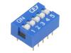 DS-05, Переключатель: DIP-SWITCH; Кол-во секций:5; ON-OFF; 0,05A/12ВDC, Ninigi