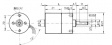 L149-12-188 DC motor, 27 mm, with gearbox 188:1 12 VDC