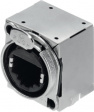 NE8FBH-S Panel mount jack RJ 45 8 Nickel