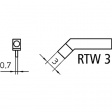 RTW 3 Щипцы с паяльными жалами 3 mm