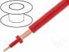 61.7580-22, Кабель: коаксиальный; 1x45Ом; многопров; Cu; красный, Staubli (former Multi-Contact )