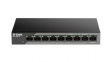 DSS-100E-9P PoE Switch, Unmanaged, 1Gbps, 92W, RJ45 Ports 9, PoE Ports 8