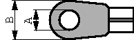 DR-4-60 [10 шт], Ring cable lug yellow 6.6 mm, TE Connectivity
