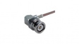 16 BNC-50-3-26/133 NE RF Connector, BNC, Brass, Plug, Right Angle, 50Ohm, Solder Terminal, Crimp Terminal