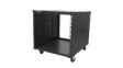 RK960CP 19" Portable Server Rack with Handles, Floor Standing, 9U, Steel, Black