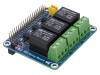 11638 Модуль: реле; HAT; Каналы: 3; Назначение: Raspberry Pi