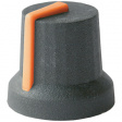 CL170854BR Ручка; с указателем; резина,пластик; Диам.оси: 6мм; O16,8x14,5мм
