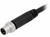 8-03AMMM-SL7A05, Разъем: М8; 5м; "папа"; PIN:3; прямой; с амортизатором, с проводами, Amphenol