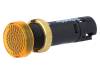 XVLA335 Индикат.лампа: LED; плоский; 24ВDC; Отв: O12мм; Корпус: черный