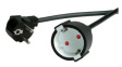 19991167 Extension Cable PVC DE/FR Type F/E (CEE 7/7) Plug - DE Type F (CEE 7/3) Socket 5m Black