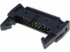AWP-20P Гнездо; IDC; "папа"; PIN:20; прямой; с экстрактором; THT; позолота