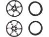 WHEEL W/INSERTS FOR 3MM AND 4MM SHAFTS Колесо; черный; Ось: гладкая,D профиль; Кол-во шт: 2; на корпус