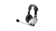 DA-12201 Headset, Stereo, On-Ear, Stereo Jack Plug 3.5 mm, Black / Grey