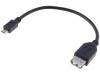 TCAB-311 Кабель; OTG, USB 2.0; гнездо USB A, вилка micro USB B; 0,2м