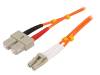 FP2LS01, Разъем: световодный; patchcord; LC, SC; на защелки; Кат: OM2; "папа", LOGILINK