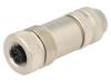 1201000001 BA5S00-32 Вилка; M12; PIN:5; "мама"; код B-Profibus; на провод; IP67; прямой