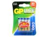 GP 24AU ULTRA PLUS B4, Батарея: щелочная; 1,5В; AAA, R3; ULTRA PLUS; Кол-во бат:4, GP Batteries