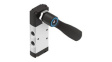 VHEF-HS-M52-M-G14 Manual Hand Lever Valve, Mechanical Spring Return, 5/2, -95kPa ... 1MPa, G1/4"