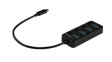 HB30C4AIB USB Hub, 4x USB A Socket - USB C Plug