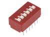 BD06 Переключатель: DIP-SWITCH; 0,1A/50ВDC; Положения: 6; -40?85°C